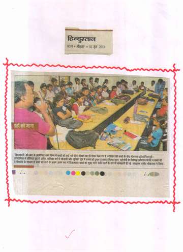 Hindustan 3 june 2013 Summer camp