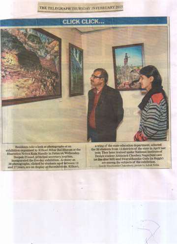 The telegraph 19feb 2015 photogrphay exhibition at Bhartiya nritya kala mandir in patna