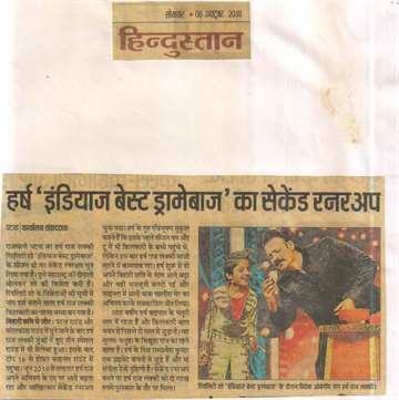 Hindustan 8 oct 2018 Harsh raj Lucky with Vivek oberoi During the reality Show India_s Best Dramebaaz