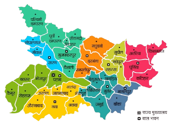 Bihar District Map